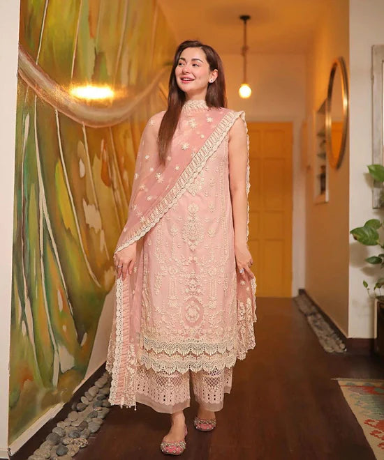 Zara Shahjahan 3-Piece Lawn Embroidered Suit – Elegant & Stylish