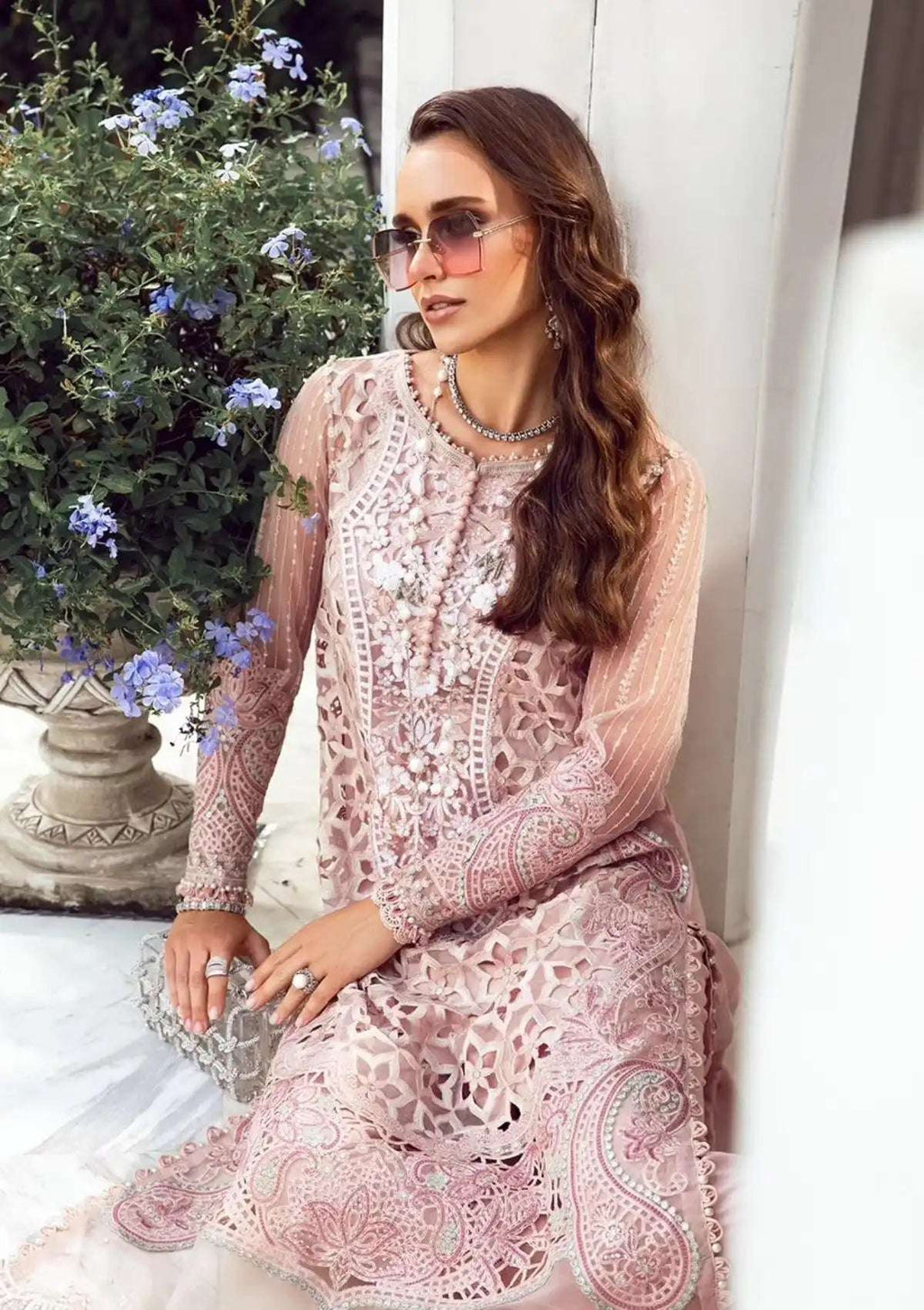 Maria B Lawn 3PC Unstitched Suit – Elegant & Festive Wear