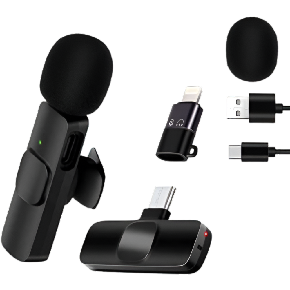 K8 Wireless Mic 2 in 1 For Mobile Type-C & Lightning