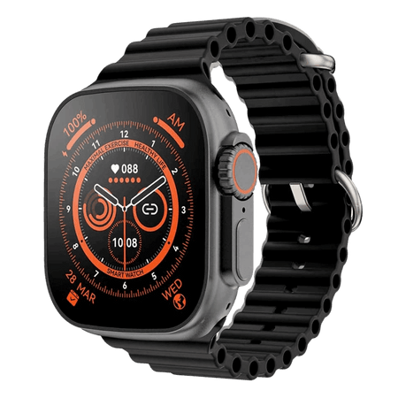 AMOLED Luxury Smart Watch With 5 Straps And 2 Watches