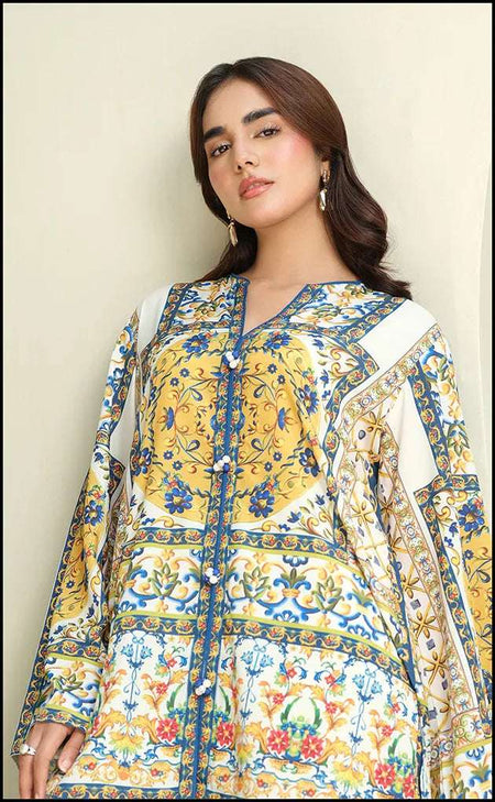 Azmin 2-PC Unstitched Digital Printed Lawn Suit – A Blend of Elegance & Comfort