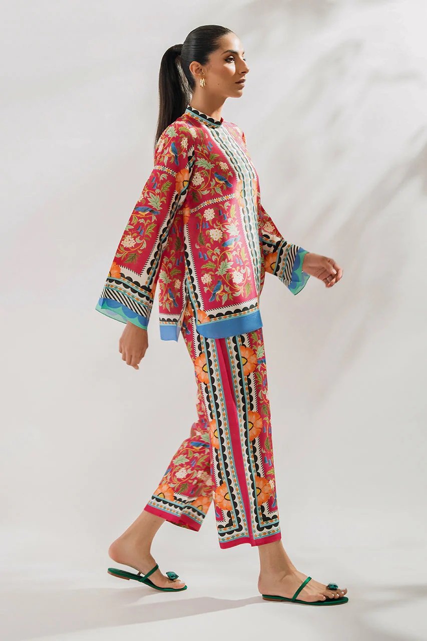 Azmin Lawn 2-Piece Unstitched Digital Printed Suit – Vibrant & Stylish Design