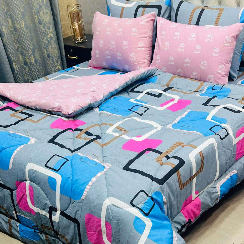 6-Piece Cotton Razai Set – Premium Comfort & Style