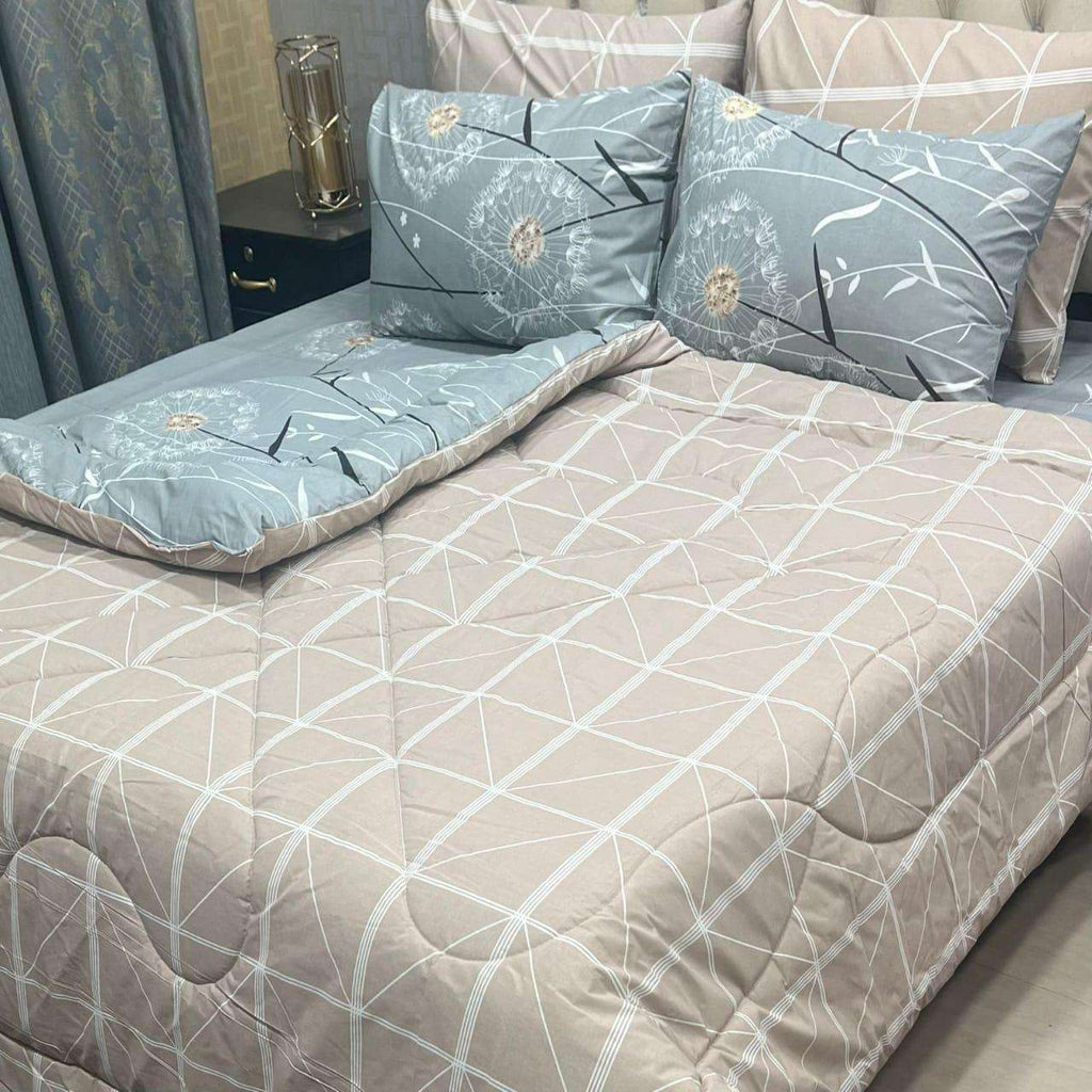 6-Piece Cotton Razai Set – Premium Comfort & Style