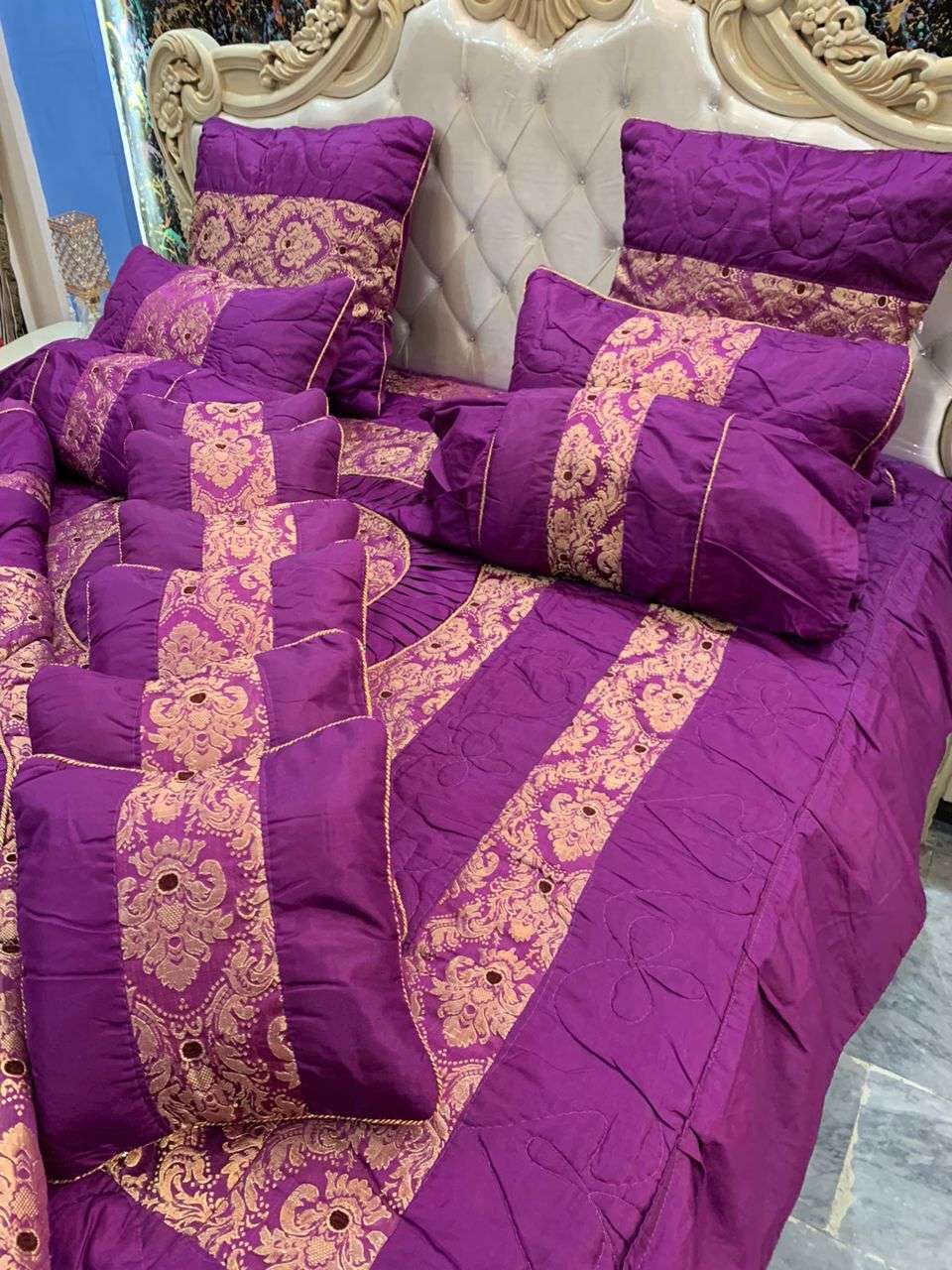 Luxury Bridal Vicky 14-Piece Razai Set – Elegant & Heavy Design