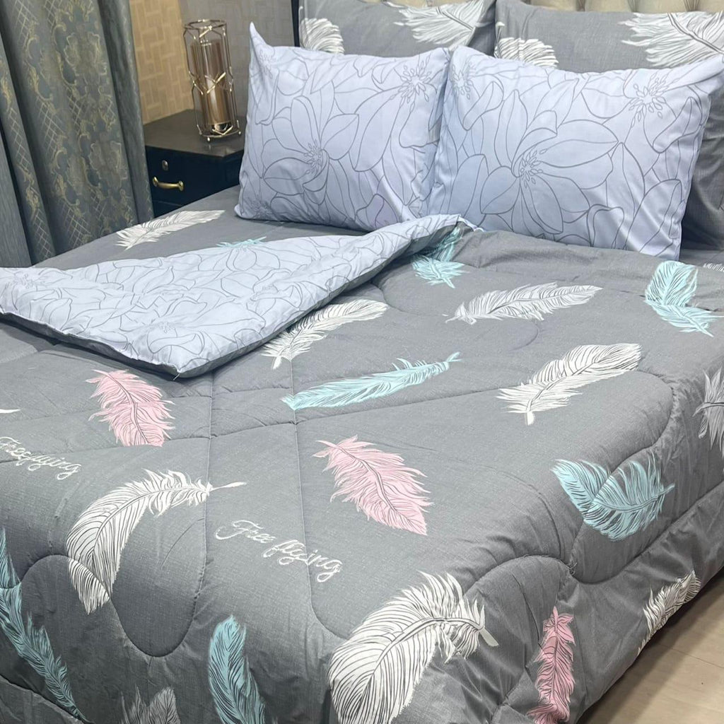 6-Piece Cotton Razai Set – Premium Comfort & Style