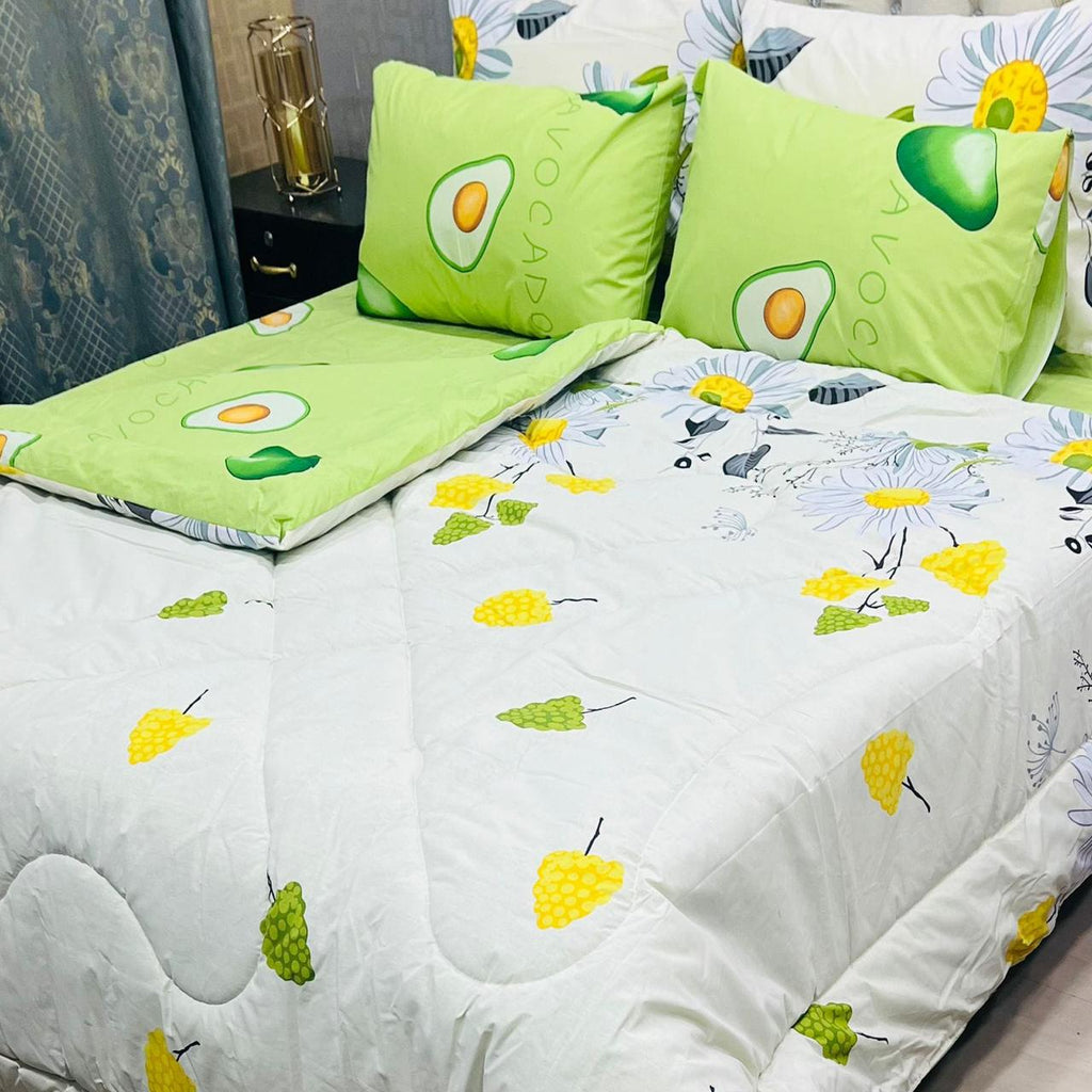 6-Piece Cotton Razai Set – Premium Comfort & Style