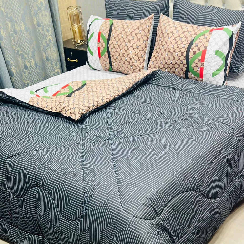 6-Piece Cotton Razai Set – Premium Comfort & Style