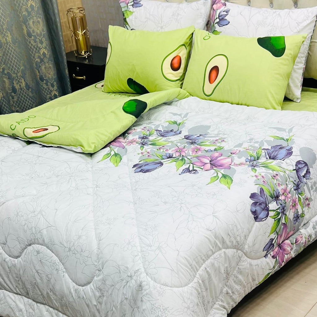 6-Piece Cotton Razai Set – Premium Comfort & Style