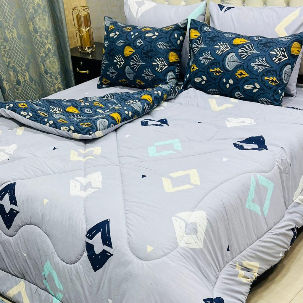 6-Piece Cotton Razai Set – Premium Comfort & Style