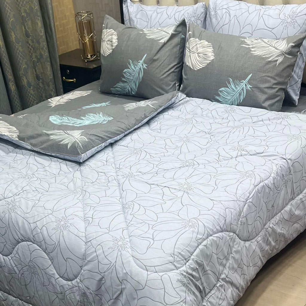 6-Piece Cotton Razai Set – Premium Comfort & Style