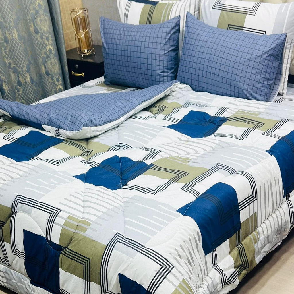 6-Piece Cotton Razai Set – Premium Comfort & Style