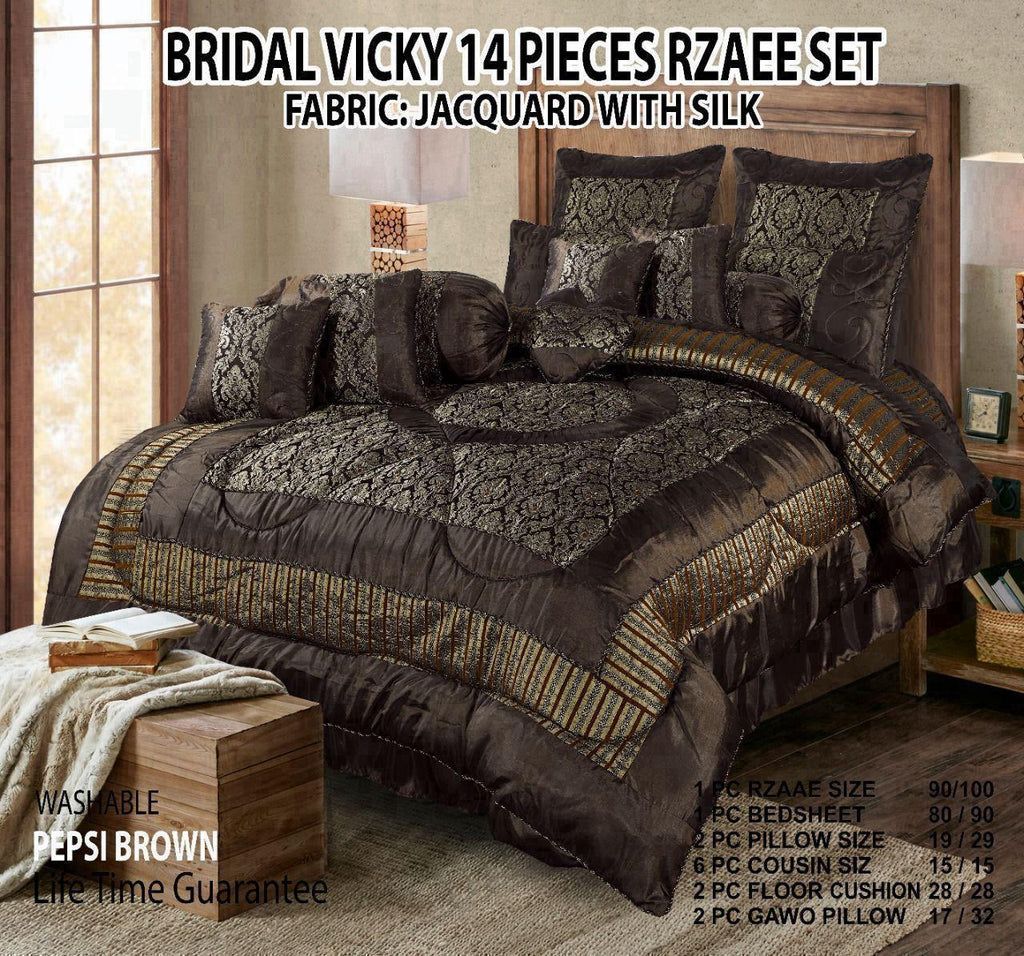 Luxury Bridal Vicky 14-Piece Razai Set – Elegant & Heavy Design