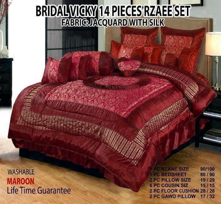 Luxury Bridal Vicky 14-Piece Razai Set – Elegant & Heavy Design