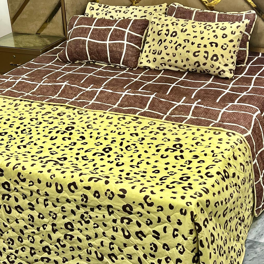 6 Pcs Comforter Set – 100% Pure Cotton | King Size | Bed Sheet Complete Set