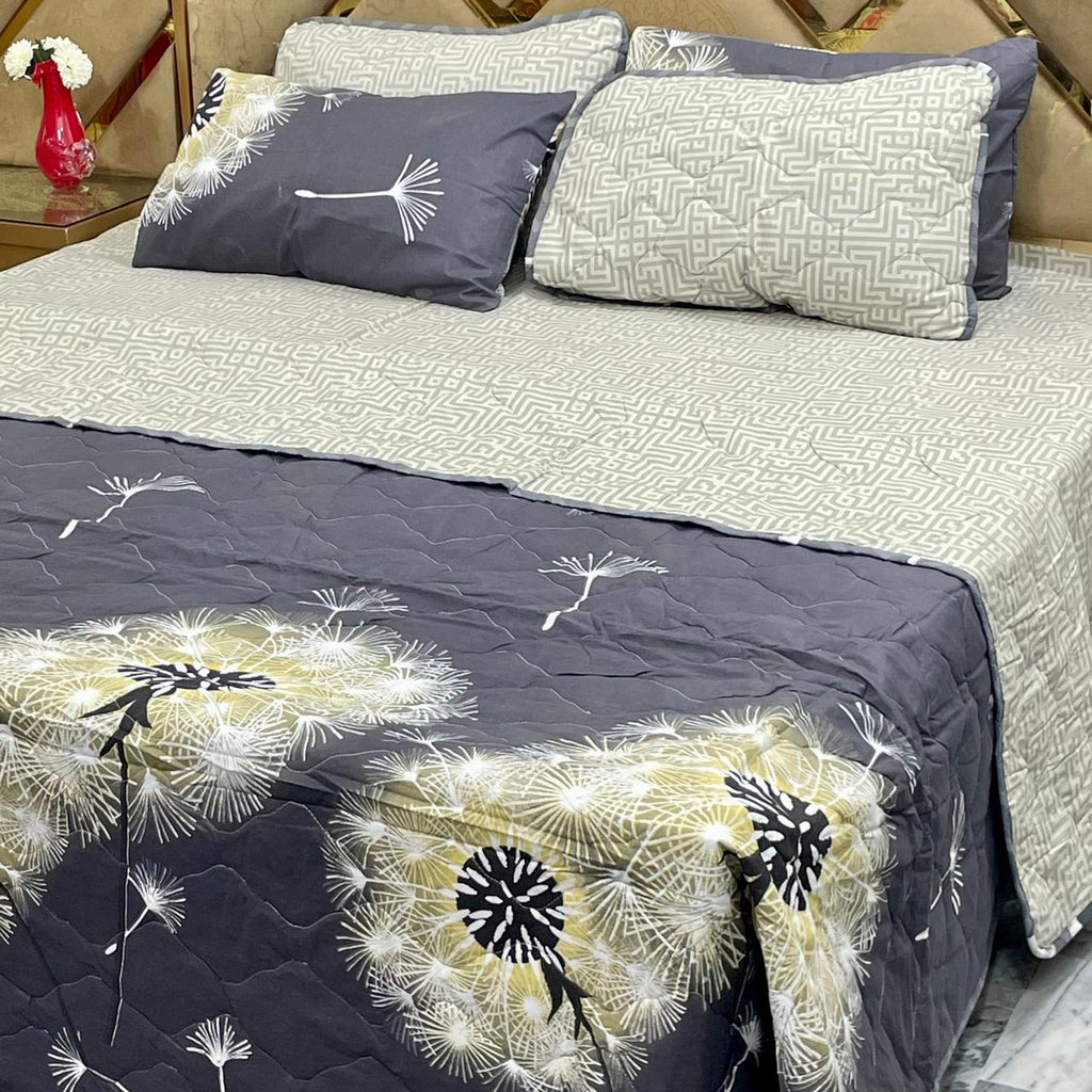 6 Pcs Comforter Set – 100% Pure Cotton | King Size | Bed Sheet Complete Set