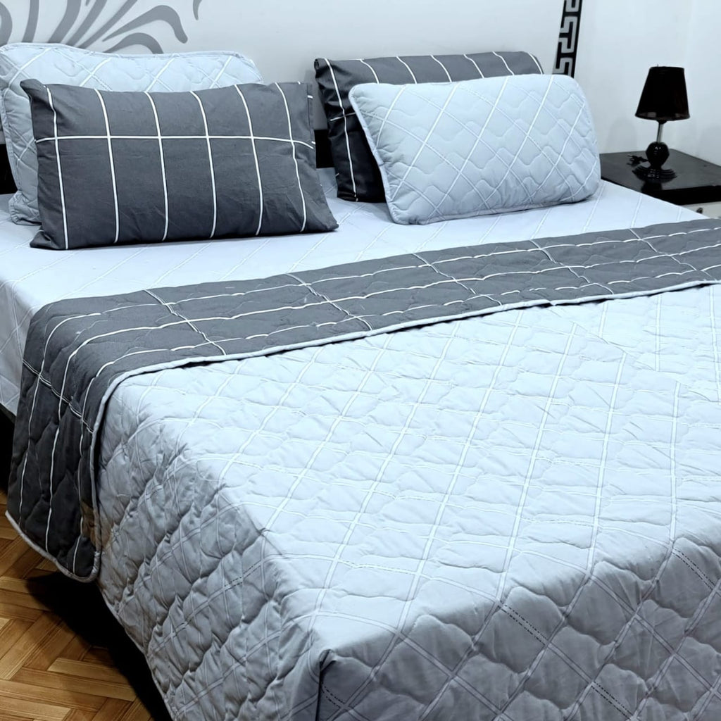 6 Pcs Comforter Set – 100% Pure Cotton | King Size | Bed Sheet Complete Set