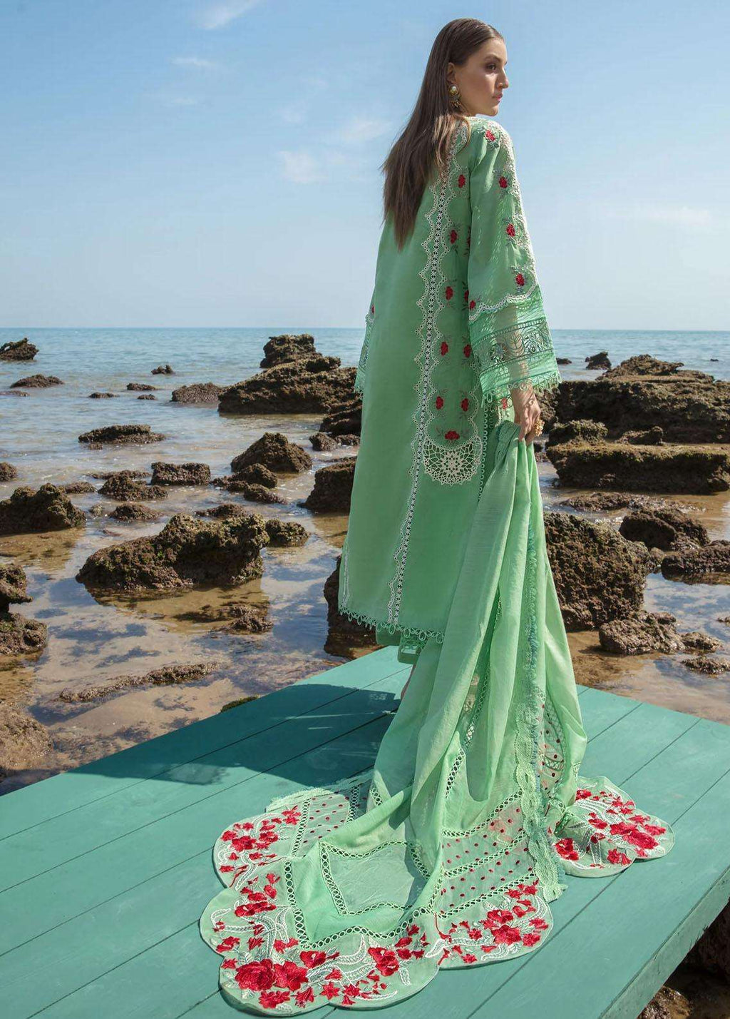 Crimson Luxury Lawn 3PC Unstitched Suit – Elegant & Premium Quality