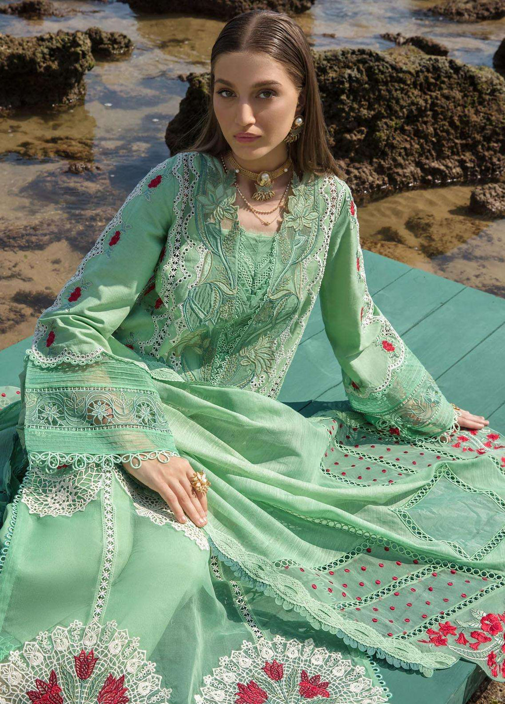 Crimson Luxury Lawn 3PC Unstitched Suit – Elegant & Premium Quality