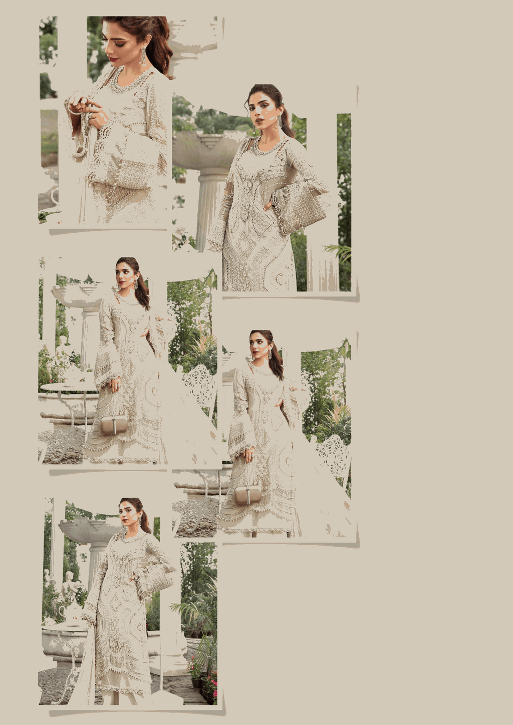3 Piece Unstitched Embroidered Chiffon Suit