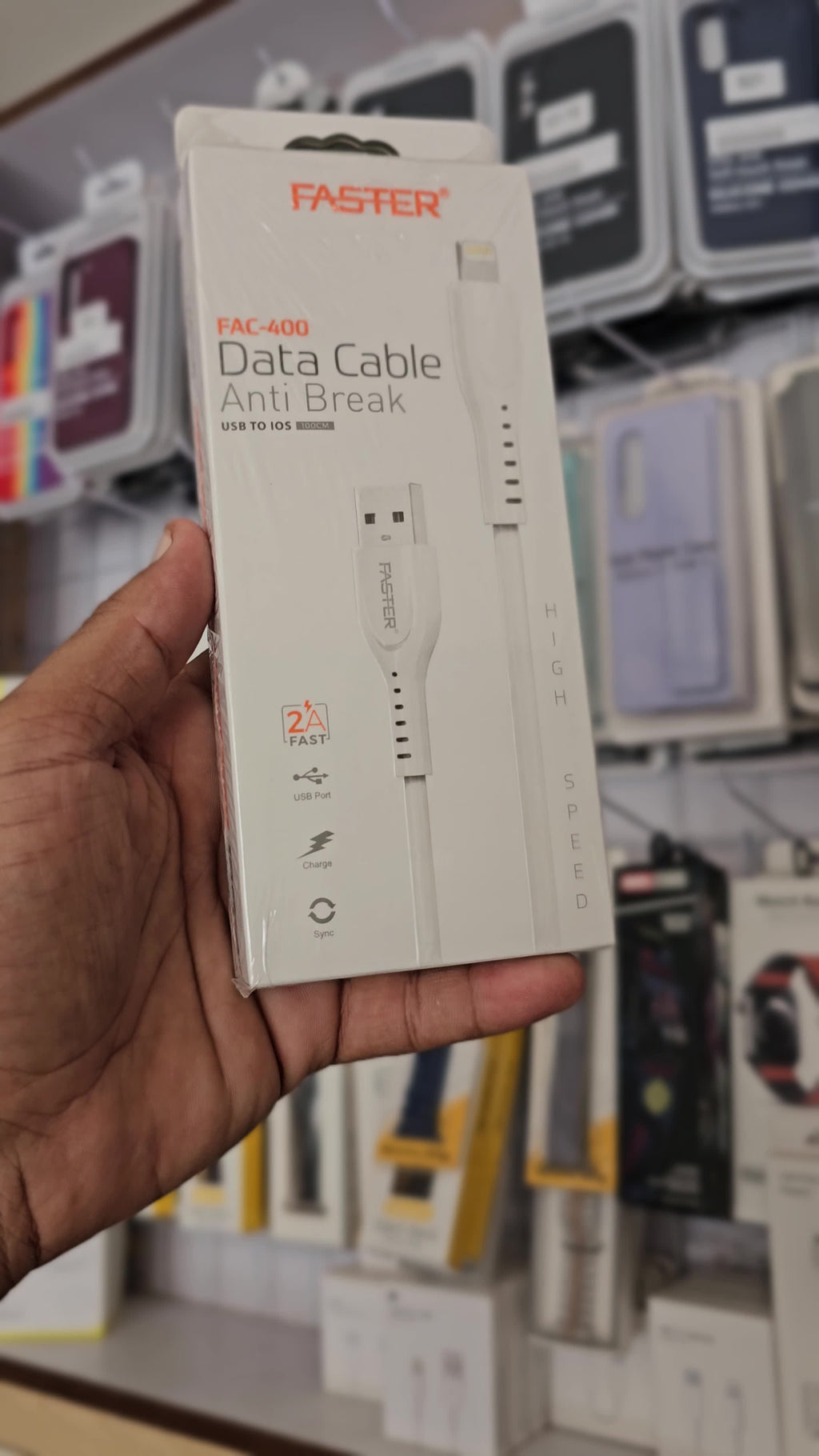 Faster FAC-400 Lightning Data Cable Anti Break