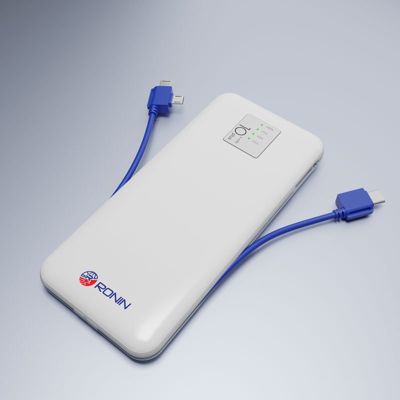 Ronin Power Bank R-73 10000-MAH With Multiple Charging