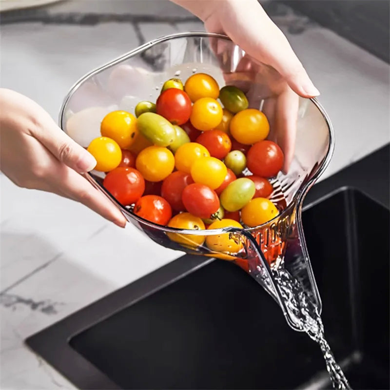 Multipurpose Drainage Vegetable/Fruits Acrylic Kitchen Basket