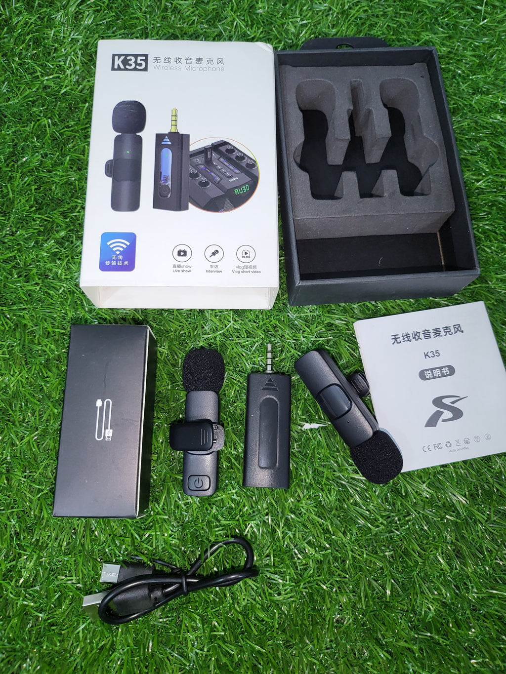 K35 DUAL MIC WIRELESS HIGH QUALITY