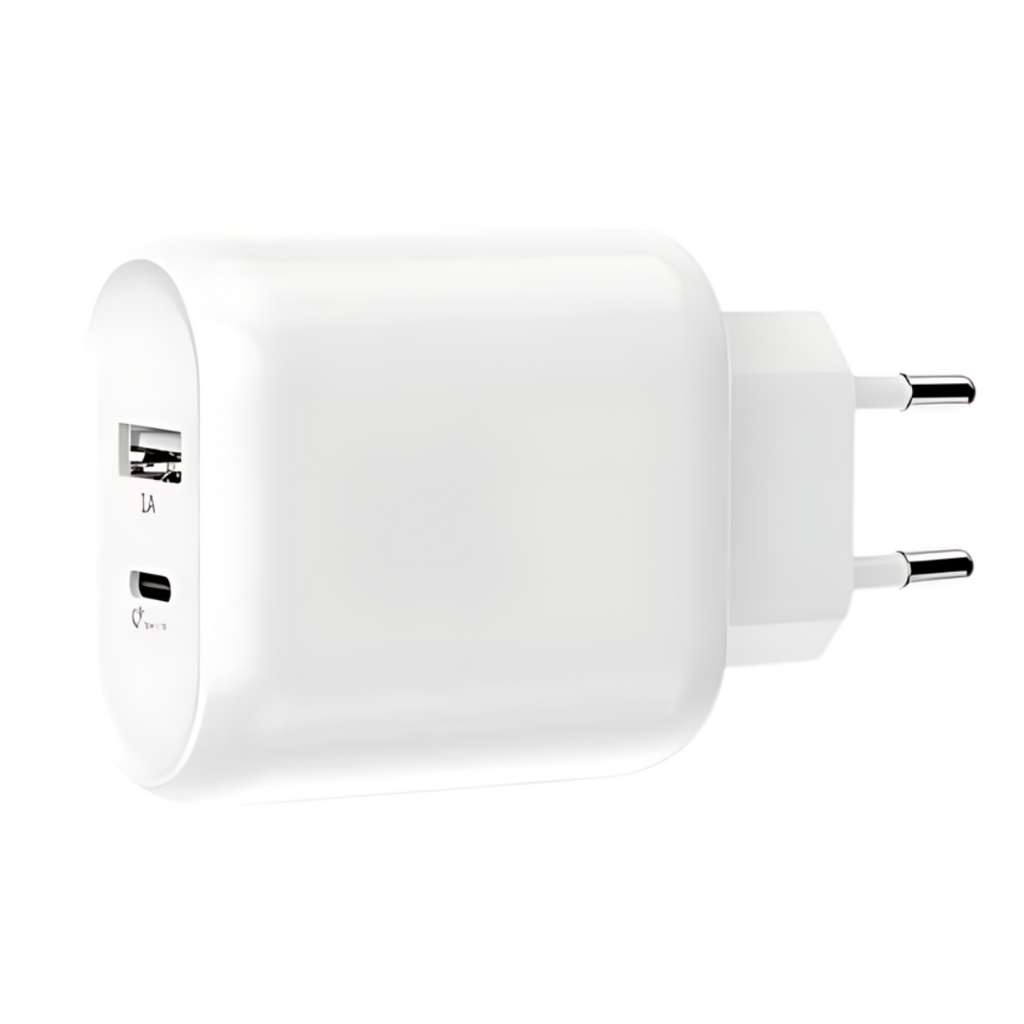 Power Adapter || 2 ports, type-c & USB || Cabel type-c to type-c