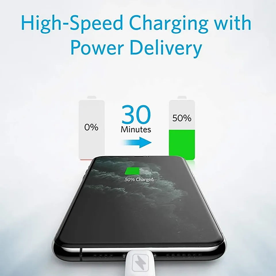 Faster L2-PD Type-C to Lightning Fast Charging Cable 20W