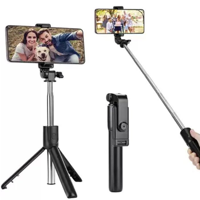 R15 Wireless Selfie Stick Tripod with Bluetooth Shutter & Selfie Light