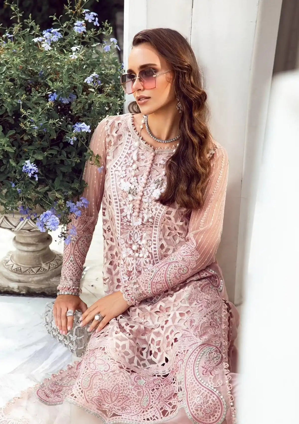 Maria B Lawn 3PC Unstitched Suit – Elegant & Festive Wear