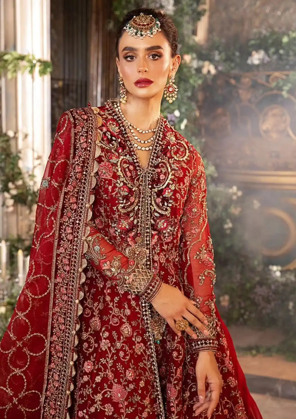 Maria.B  3-Piece Unstitched Embroidered Organza Suit