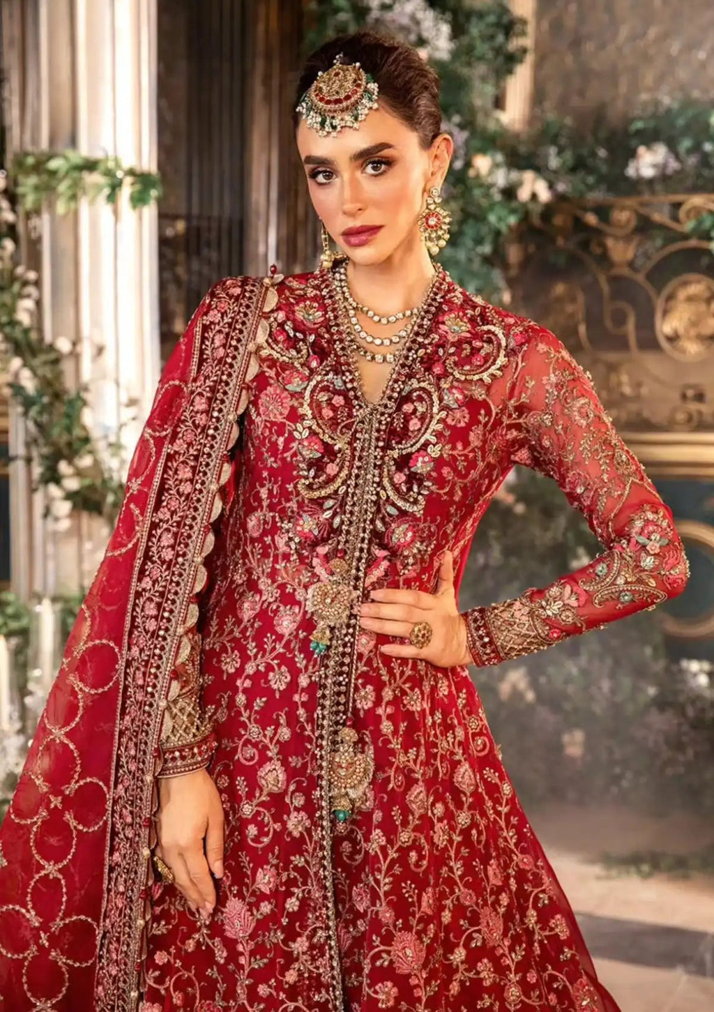 Maria.B  3-Piece Unstitched Embroidered Organza Suit