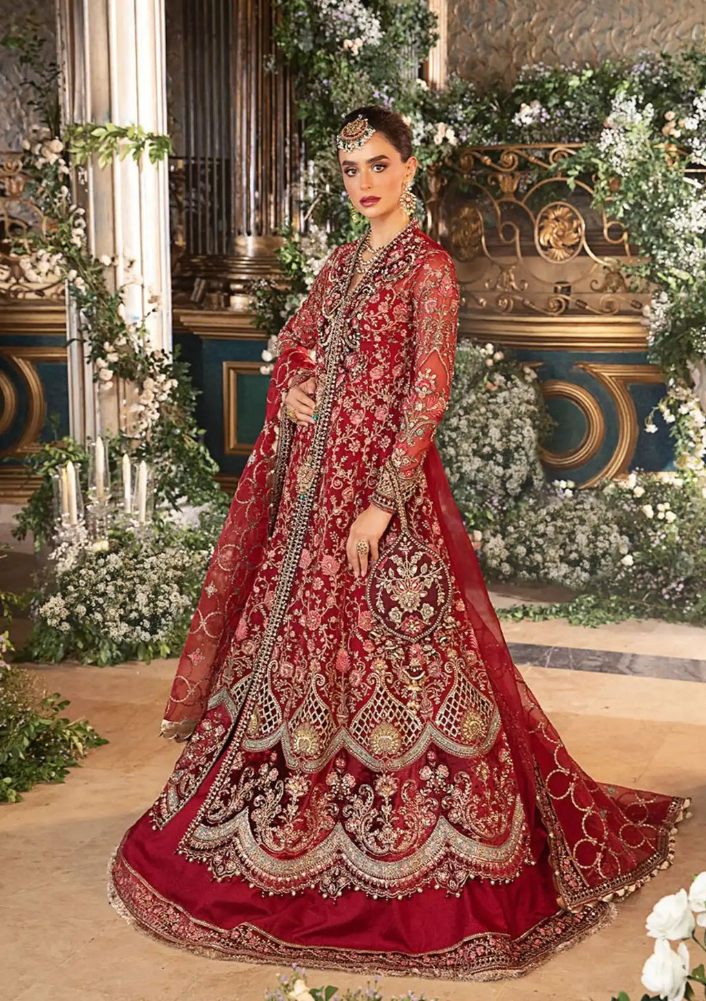 Maria.B  3-Piece Unstitched Embroidered Organza Suit