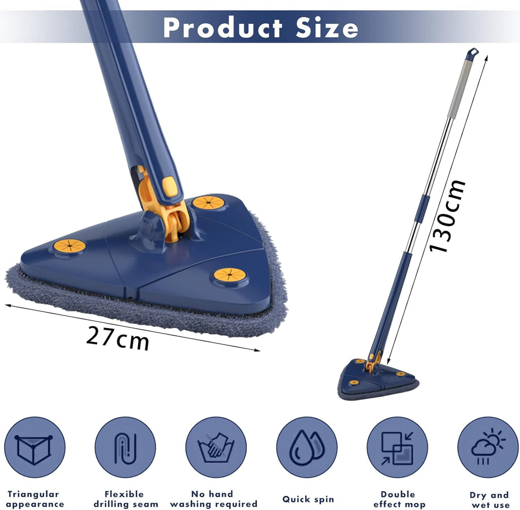 Auto Squeeze Triangle 3 Side Mop