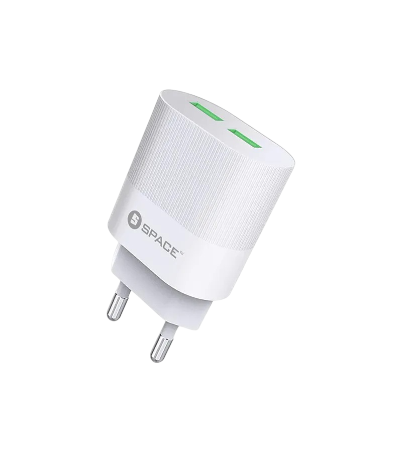 Space WC-116 Dual Port Usb Wall Charger