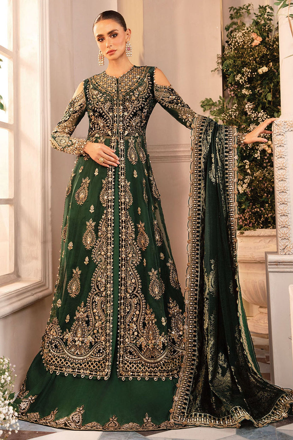 Embroidered Maria B – Unstitched 3-Piece Wedding Suit