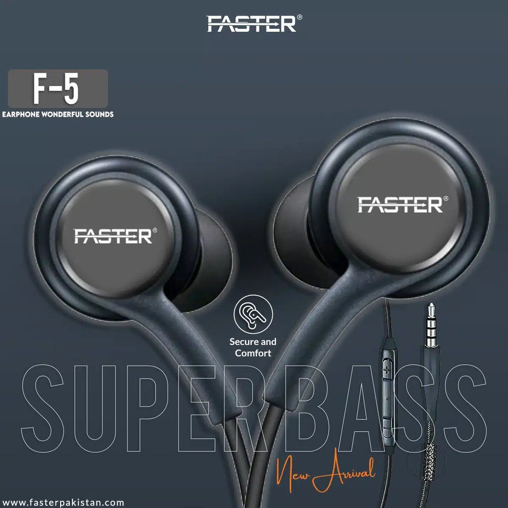 FASTER F5 Super Bass Earphones