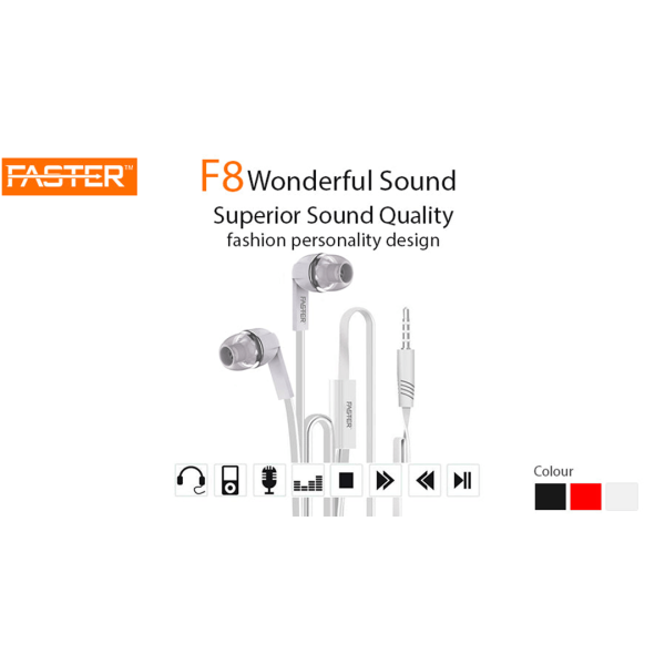 FASTER F8 Wonderful Bass Sounds Handsfree