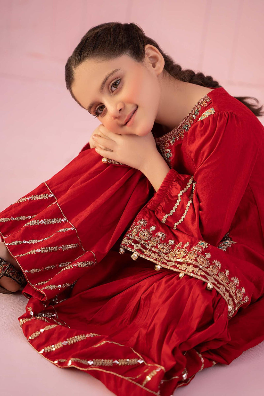 Maria B | Kids |  3PC Embroidered Organza Suit