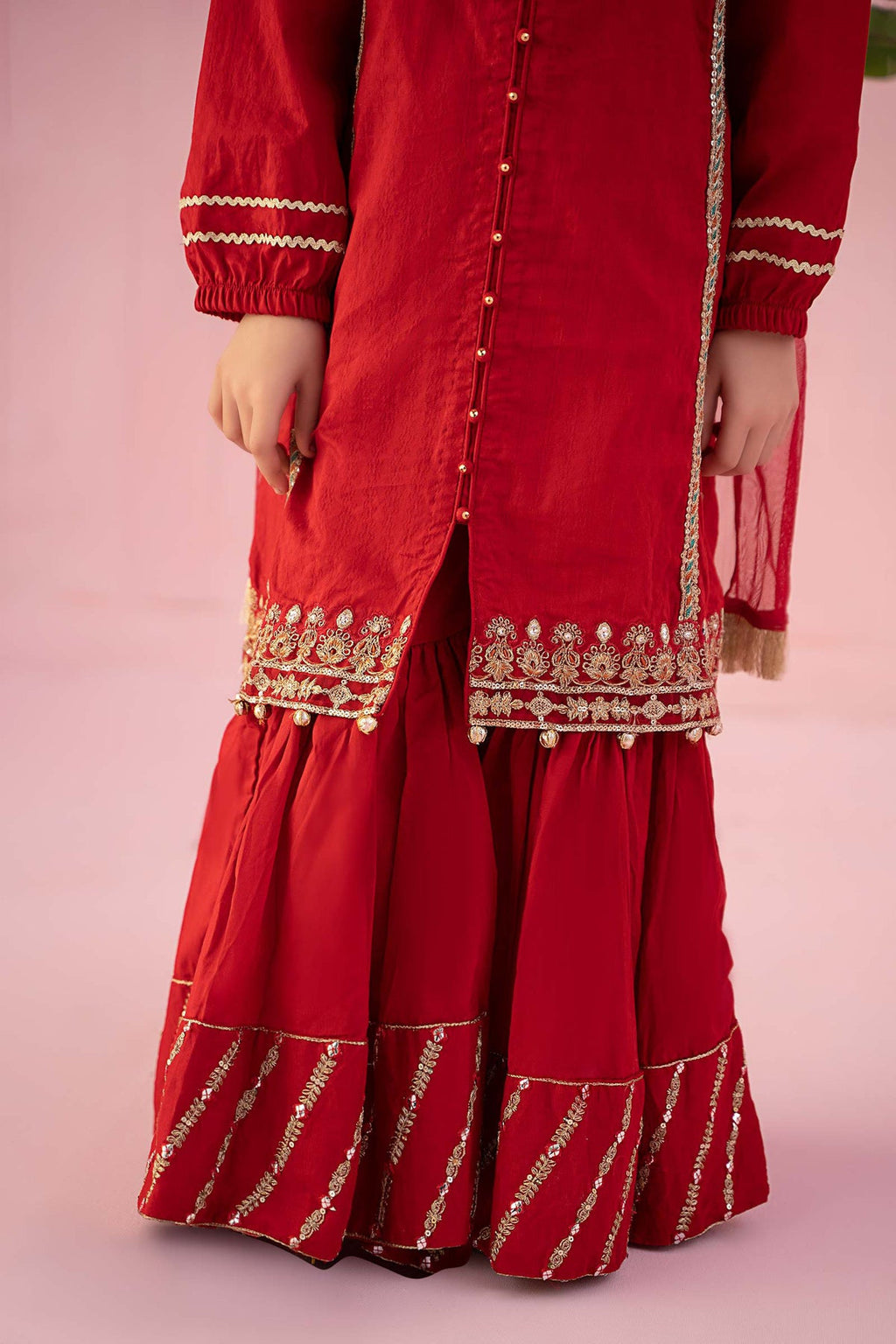 Maria B | Kids |  3PC Embroidered Organza Suit