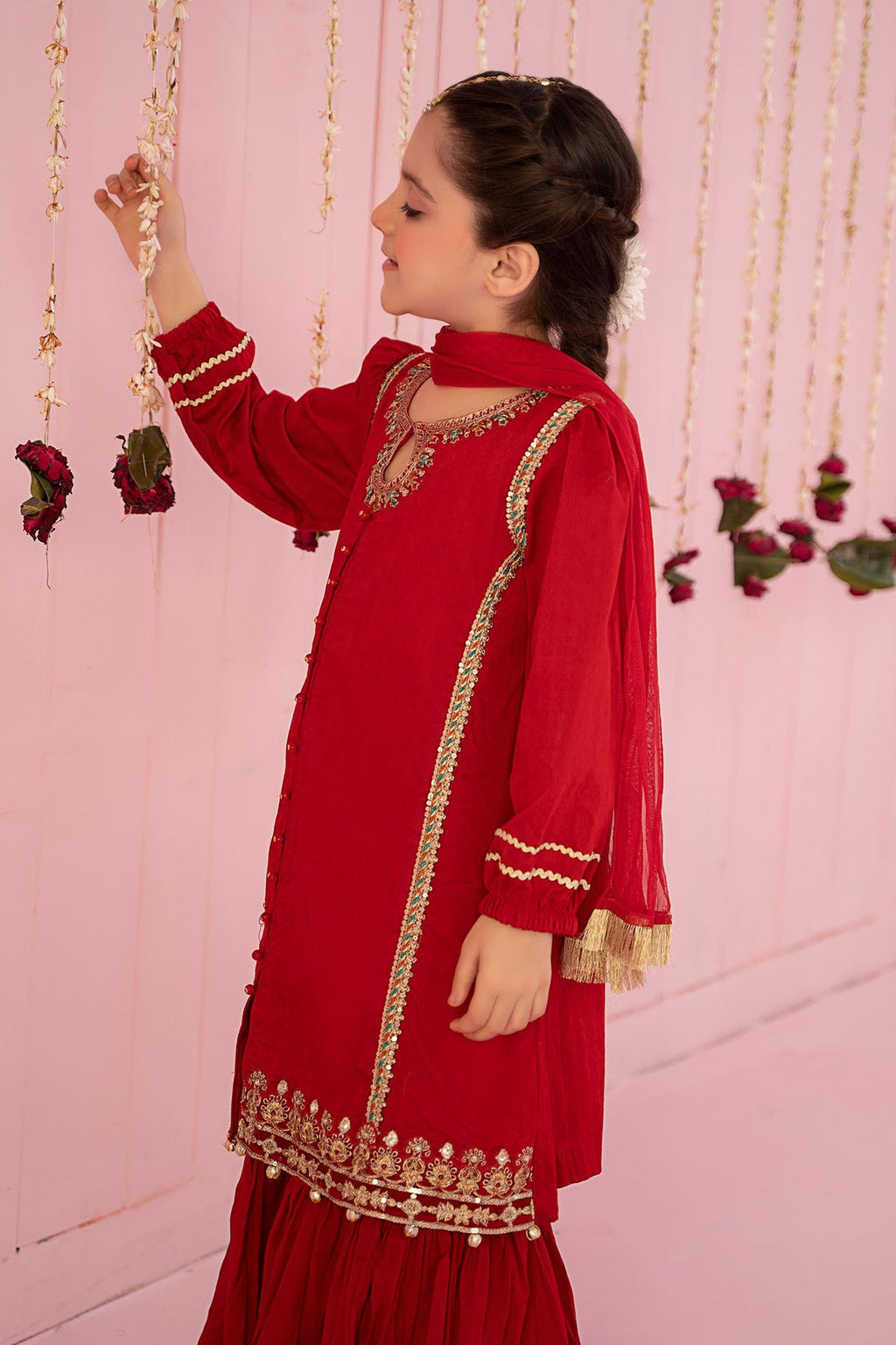 Maria B | Kids |  3PC Embroidered Organza Suit