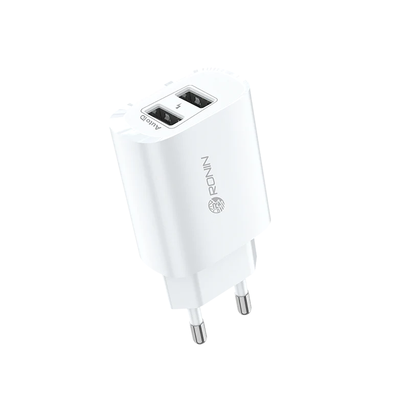 Ronin R-288 Dual USB Charger | Efficient Dual-Device Charging | USB to Type Micro/8600 cable