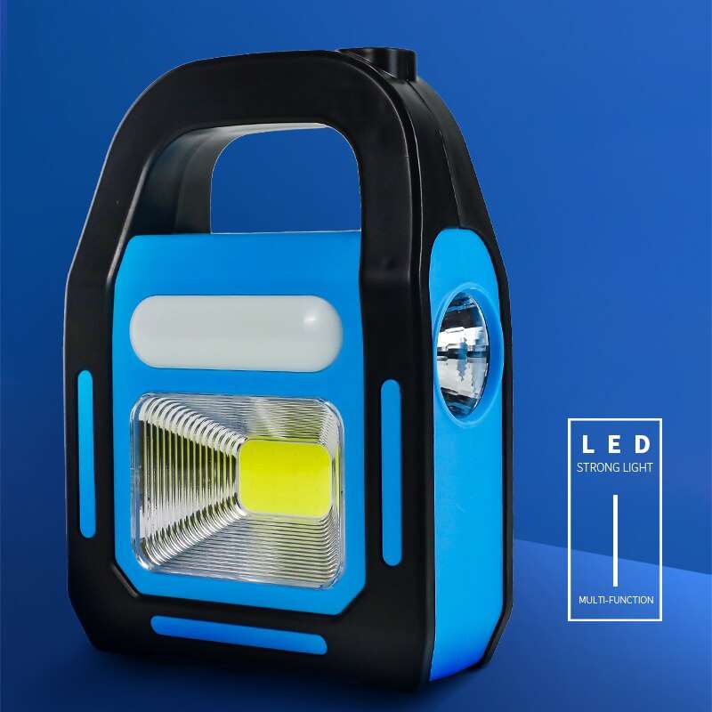 3-in-1 Solar Rechargeable Handy Lamp with 3 Modes Light and Built-in Power Bank