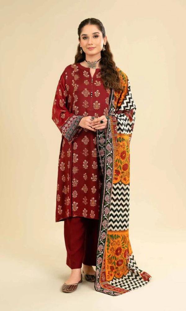 Nishat 3-Piece Embroidered Lawn Suit – Timeless Elegance in Floral Design