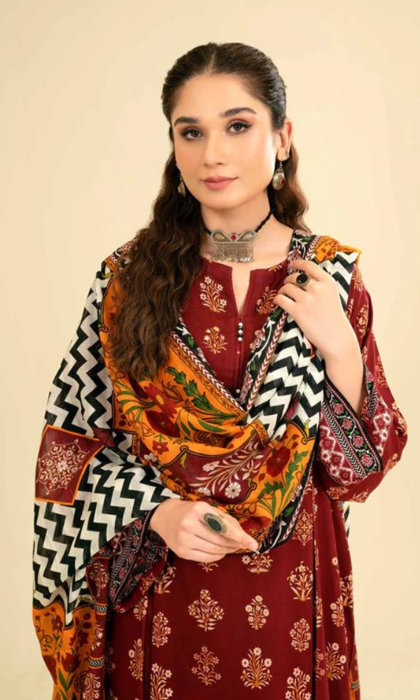 Nishat 3-Piece Embroidered Lawn Suit – Timeless Elegance in Floral Design