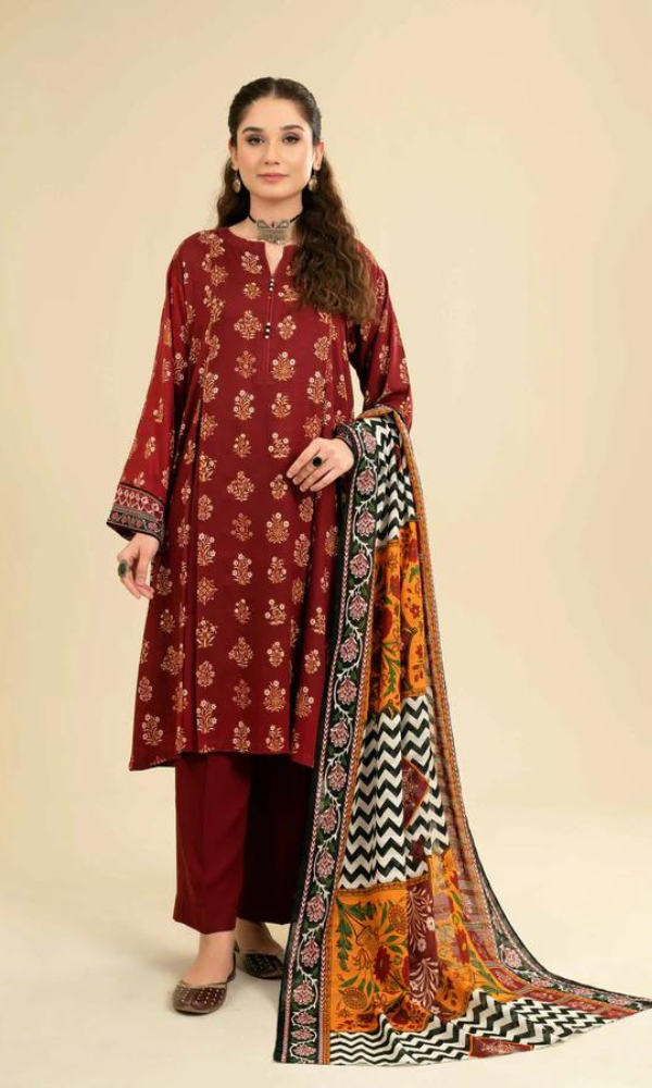 Nishat 3-Piece Embroidered Lawn Suit – Timeless Elegance in Floral Design