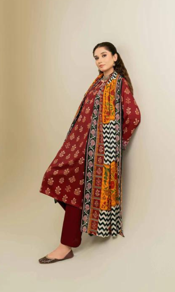 Nishat 3-Piece Embroidered Lawn Suit – Timeless Elegance in Floral Design