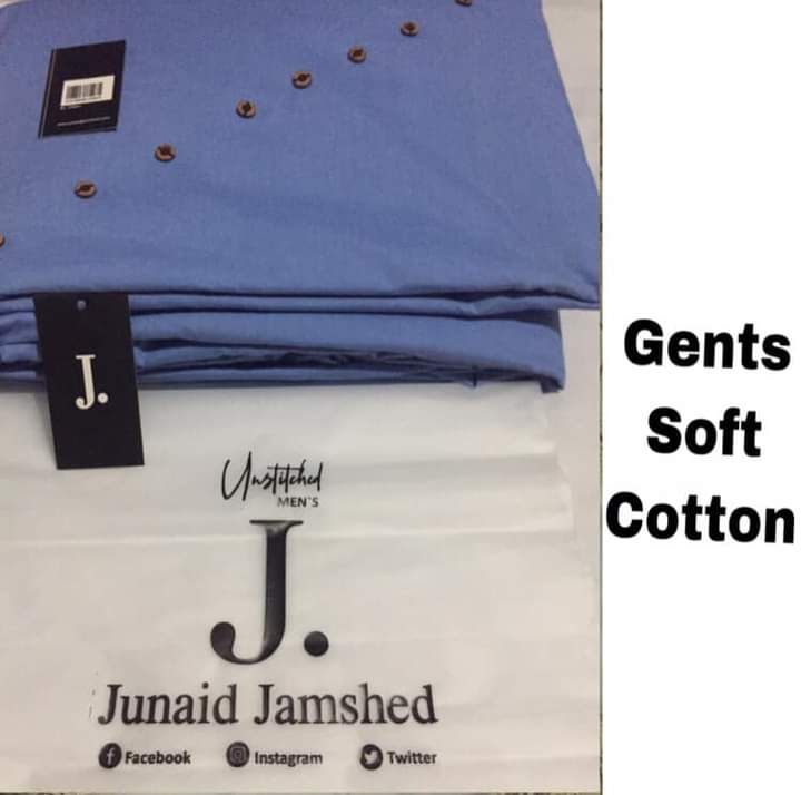 J. Gents Latha Cotton Unstitched Suit for Men | Pure Cotton Elegance